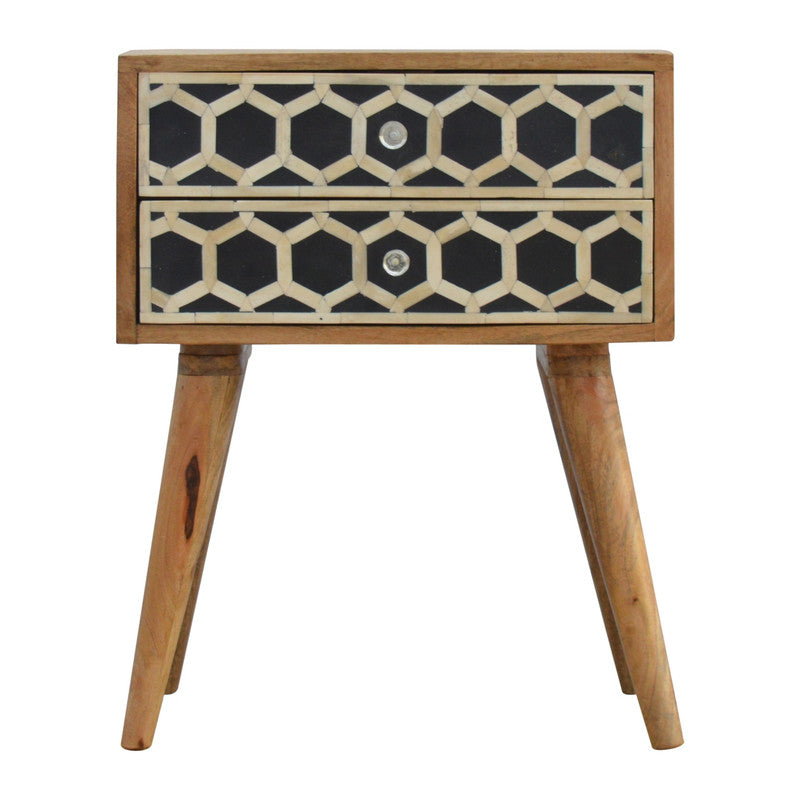 Bedside table (With bone inlay)